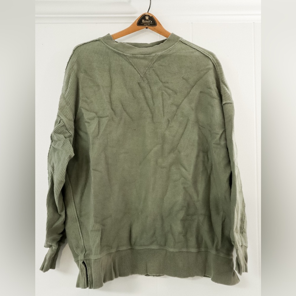 Aerie Sage Green Crewneck Sweater